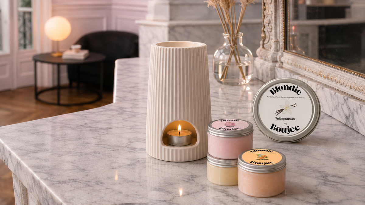 Fondant parfumé en gel et brûle-parfum pour parfumer son intérieur